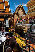 Chiang Mai - Buddhist pilgrims at Wat Phra That Doi Suthep. 